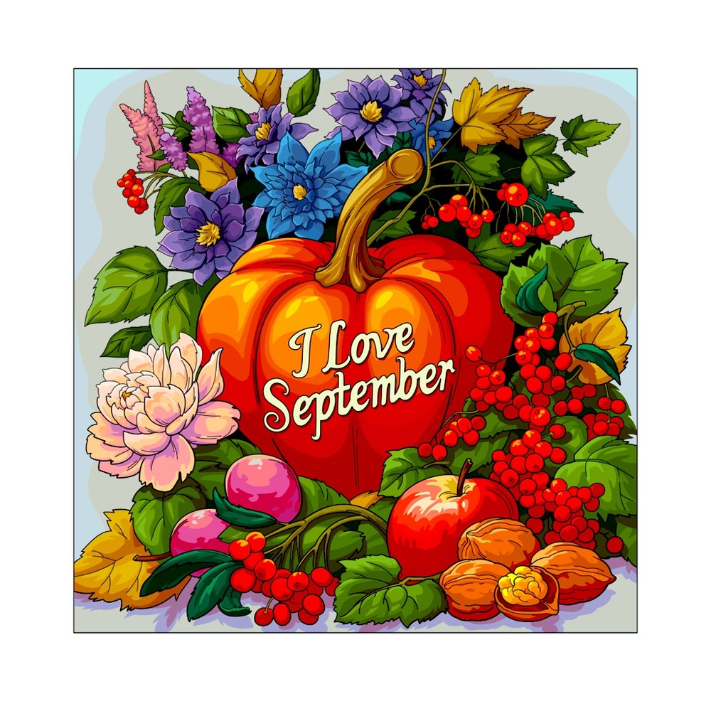 Colorful Autumn Floral Wall Art